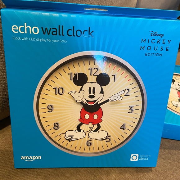 Amazon Wall Decor Mickey Mouse Echo Wall Clock Nwt Poshmark